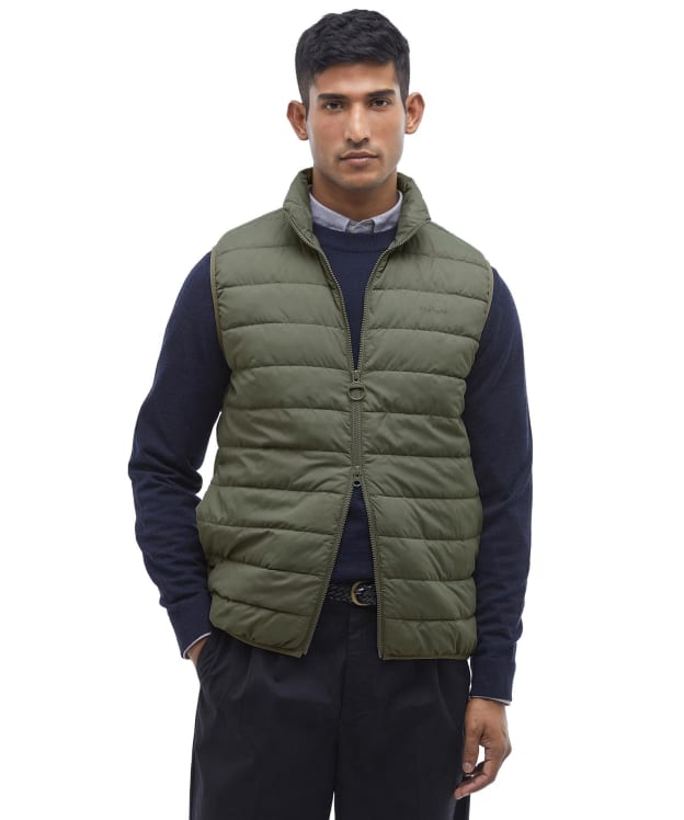 Men's Barbour Bradbury Puffer Gilet - Green Slate