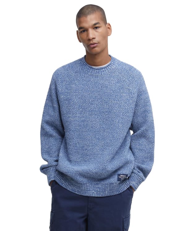 Men's Barbour Staithes Relaxed Fit Crew Neck Sweater - Chambray
