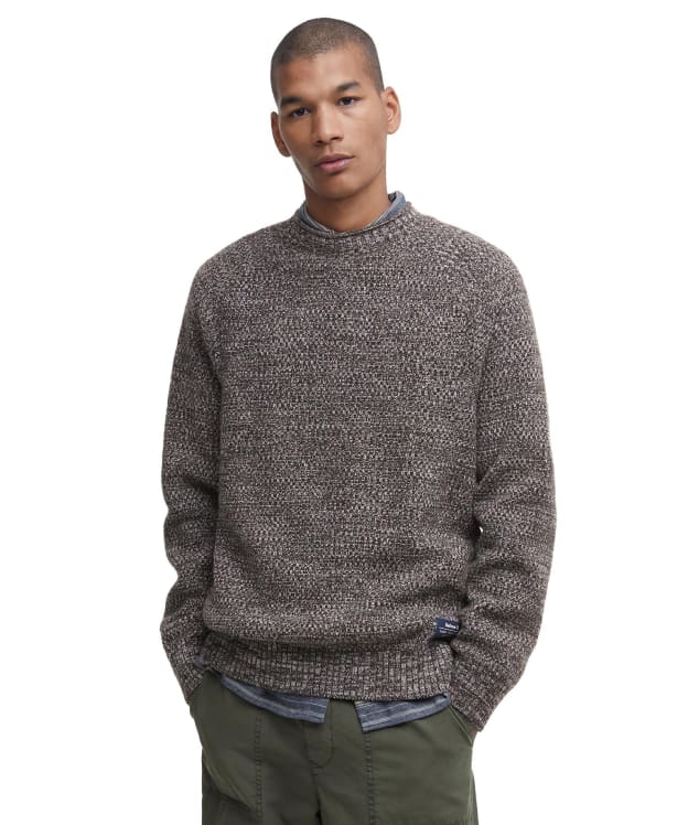 Men's Barbour Staithes Relaxed Fit Crew Neck Sweater - Bitter Chocolate