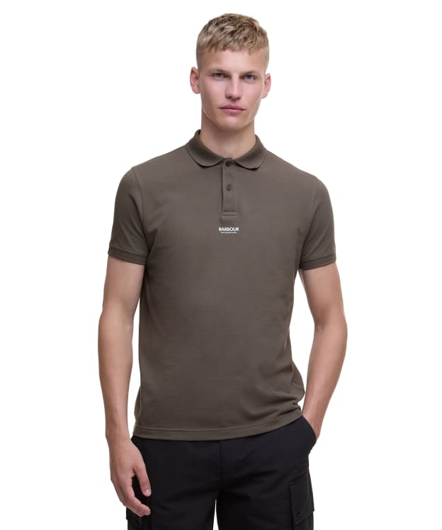 Men's Barbour International Formula Polo Shirt - Major Brown