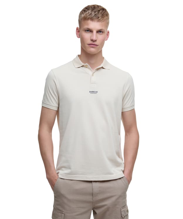 Men's Barbour International Formula Polo Shirt - Oyster Grey