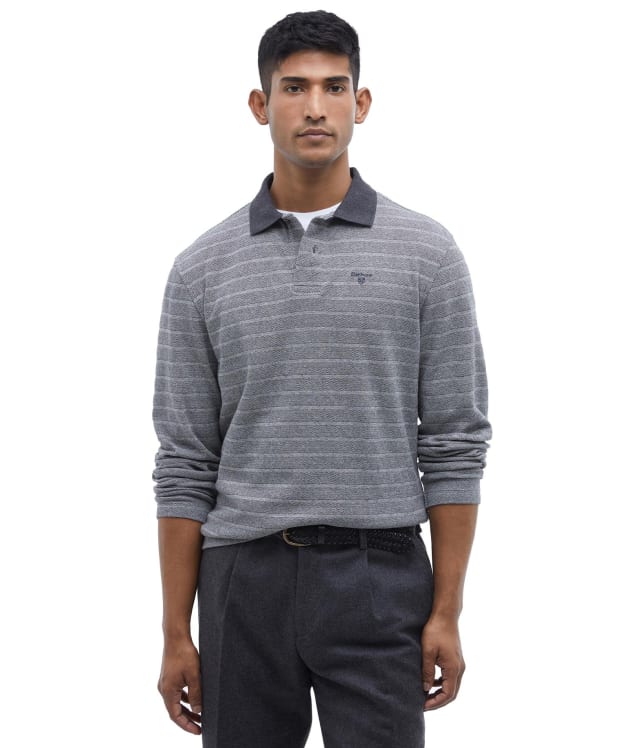 Men's Barbour Cleveland Polo Shirt - Grey Mix