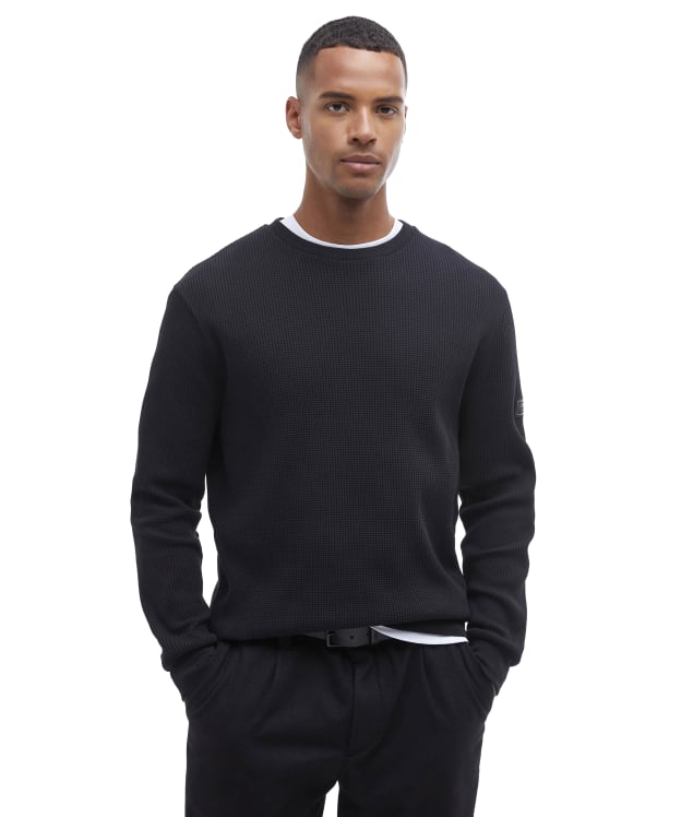 Men's Barbour International Curve Crew Sweatshirt - Black