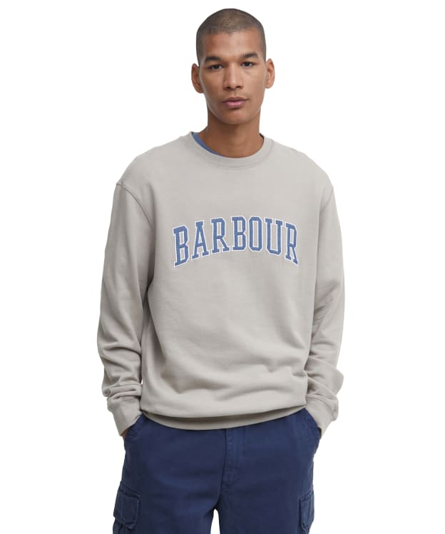 Men's Barbour Skipton Relaxed Fit Crew Neck Sweatshirt - Vintage Khaki