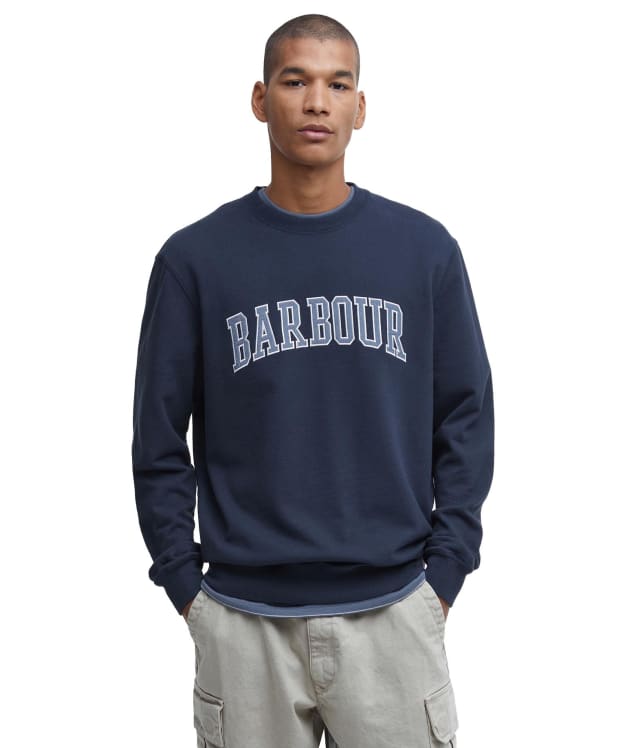 Men's Barbour Skipton Relaxed Fit Crew Neck Sweatshirt - Navy