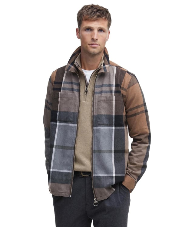 Men's Barbour Lannich Cotton Overshirt - Cedar Wood