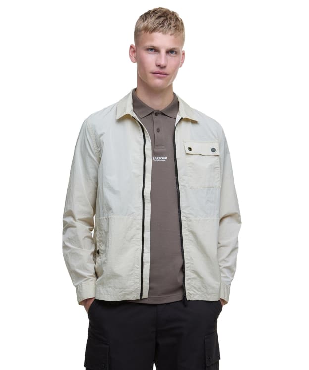 Men's Barbour International Inline Overshirt - Oyster Grey