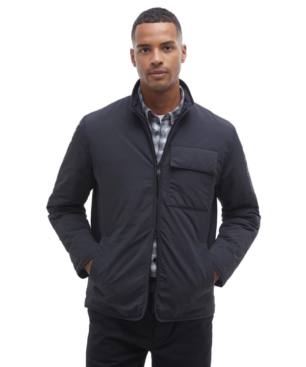 Men's Barbour International Glenton Quilted Jacket - Black