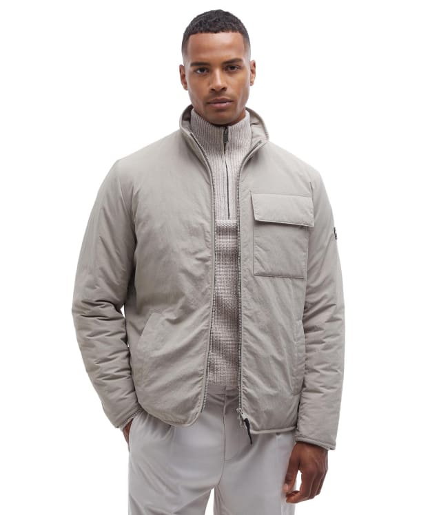 Men's Barbour International Glenton Quilted Jacket - Concrete