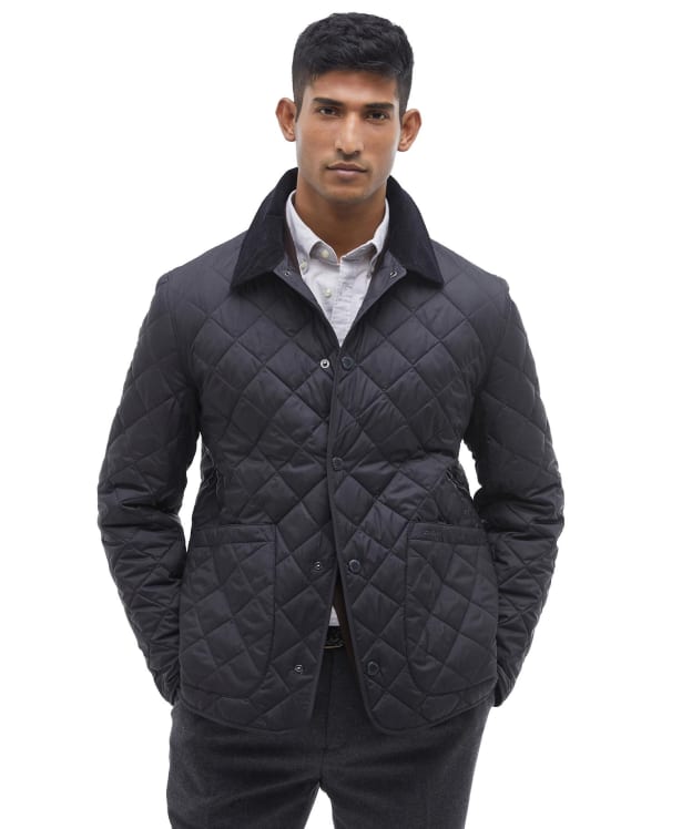 Men's Barbour Lindfield Quilted Jacket - Black Carbon