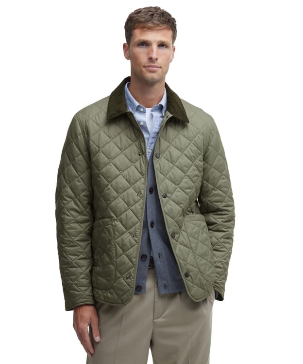Men's Barbour Lindfield Quilted Jacket - Green Slate
