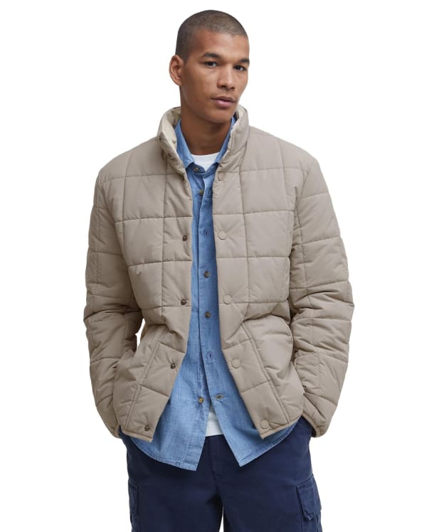 Men's Barbour Shoreman Quilted Jacket - Concrete