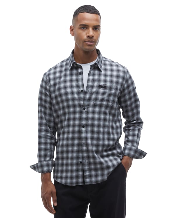 Men's Barbour International Richer Modern Ombre Shirt - Black