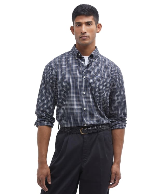 Men's Barbour Windale Tailored Fit Checked Shirt - Black