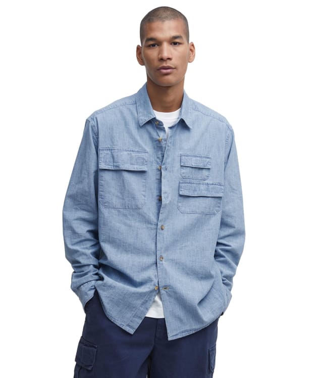 Men's Barbour Catterick Relaxed Fit Chambray Shirt - Chambray