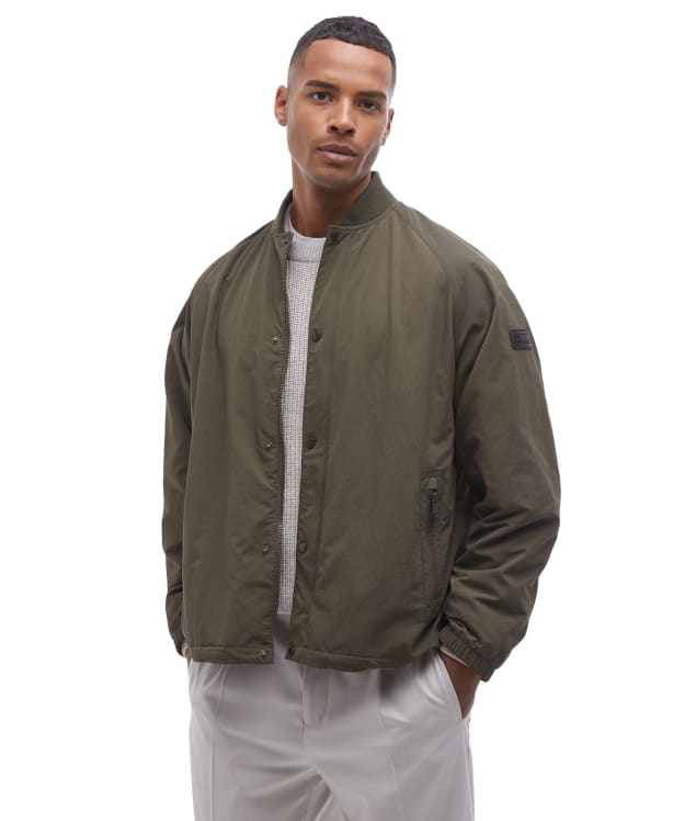 Men's Barbour International Mosswold Showerproof Jacket - Olive