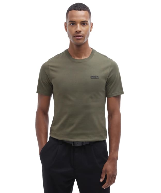 Men's Barbour International Small Logo Tee - Uniform Green