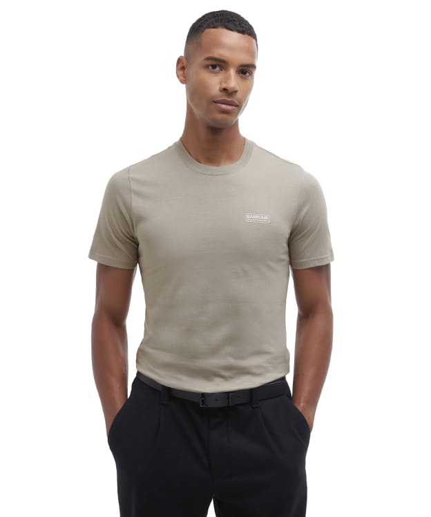Men's Barbour International Small Logo Tee - Concrete