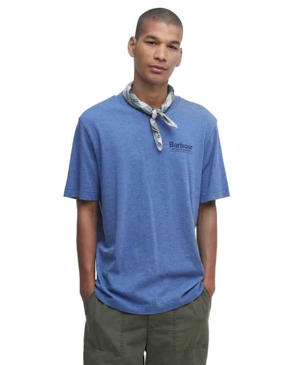 Men's Barbour Thornley Relaxed Fit Graphic T-Shirt - Chambray
