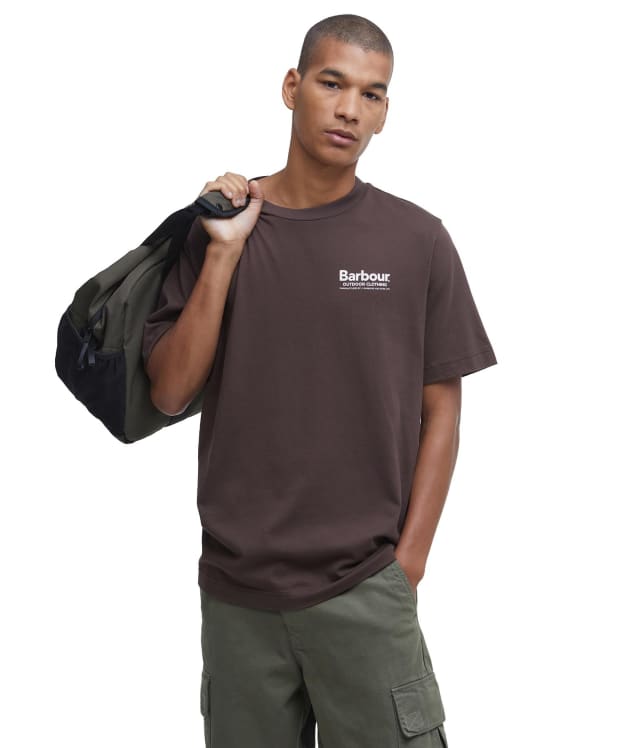 Men's Barbour Thornley Relaxed Fit Graphic T-Shirt - Bitter Chocolate