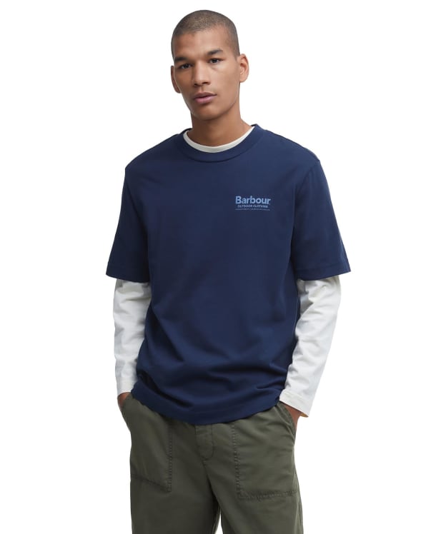 Men's Barbour Thornley Relaxed Fit Graphic T-Shirt - Navy