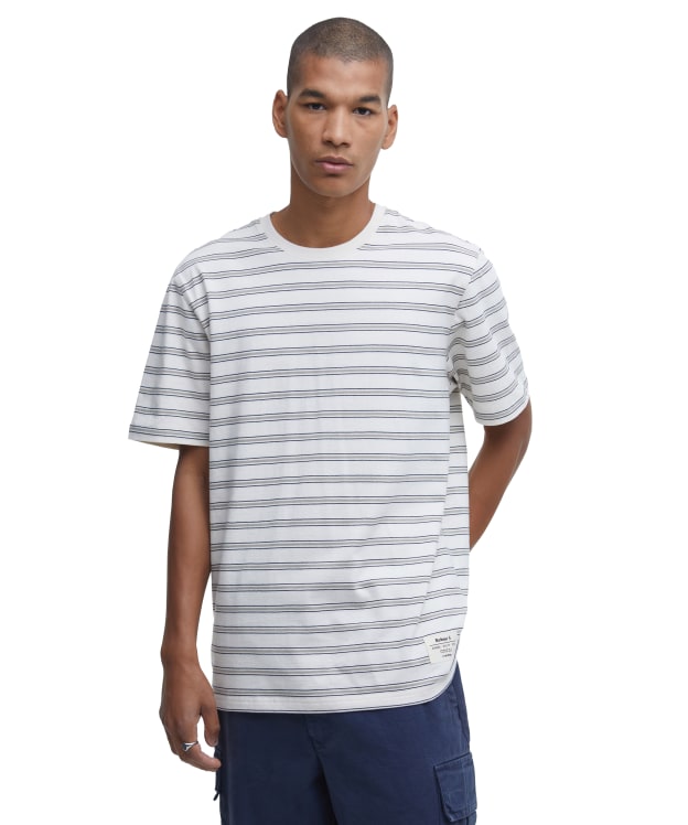 Men's Barbour Elderslie Relaxed Fit Striped T-Shirt - Whisper White