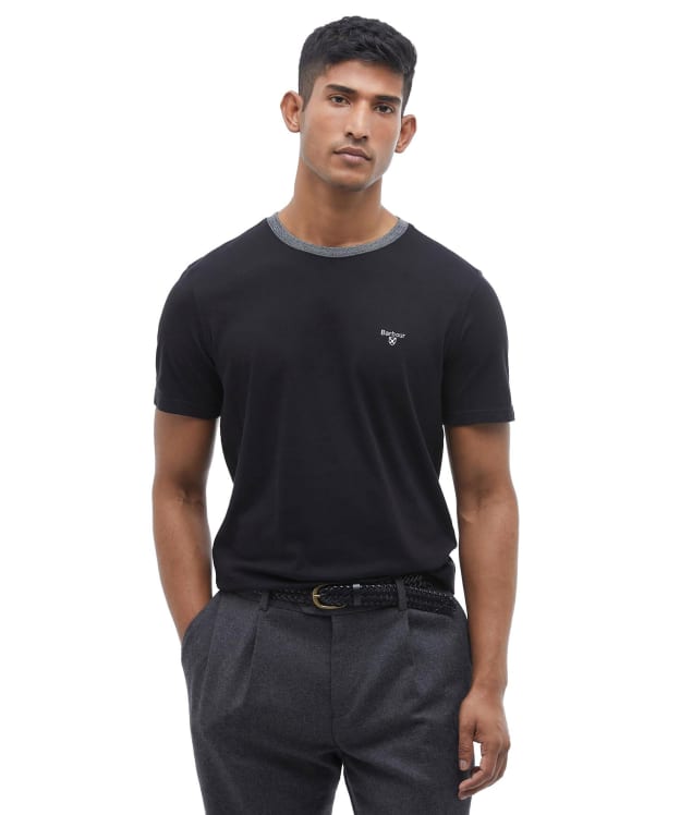 Men's Barbour Marlton Plain T-Shirt - Black