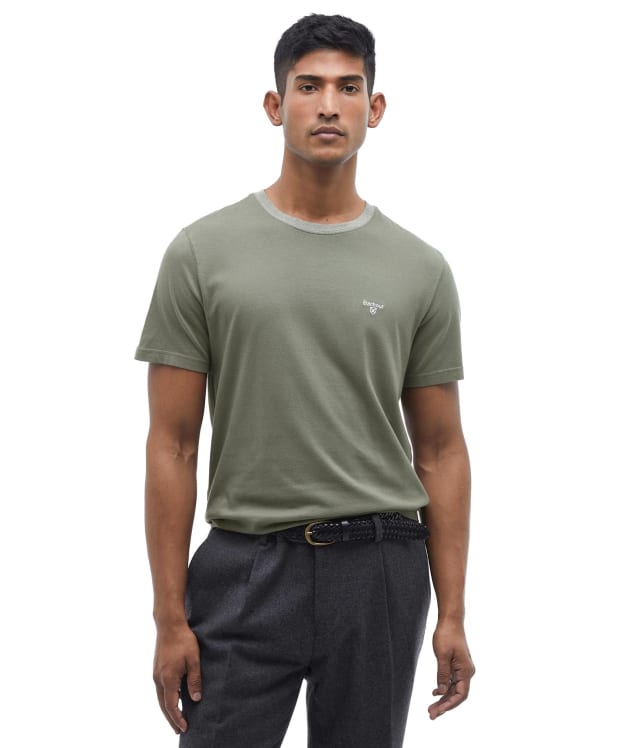 Men's Barbour Marlton Plain T-Shirt - Green Slate