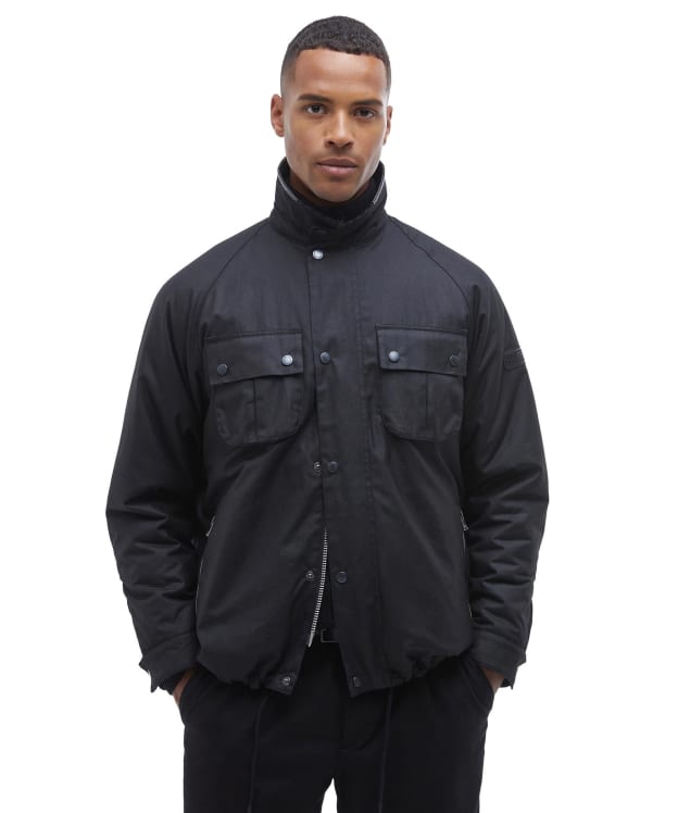 Men's Barbour International Oving Waxed Jacket - Black