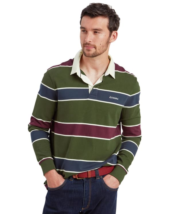 Men's Schöffel Porthtowan Rugby Top - Woodland / Wine