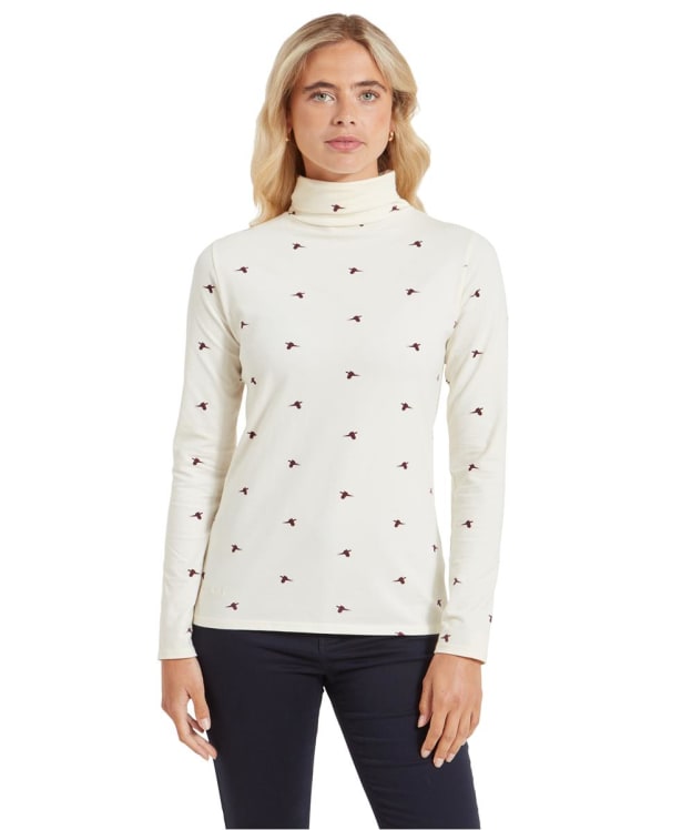 Women's Schöffel Malham Roll Neck Top - Wine Pheasant