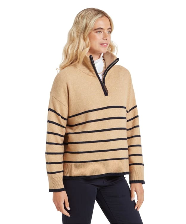 Women's Schöffel Sandsend 1/4 Zip Jumper - Warm Sand