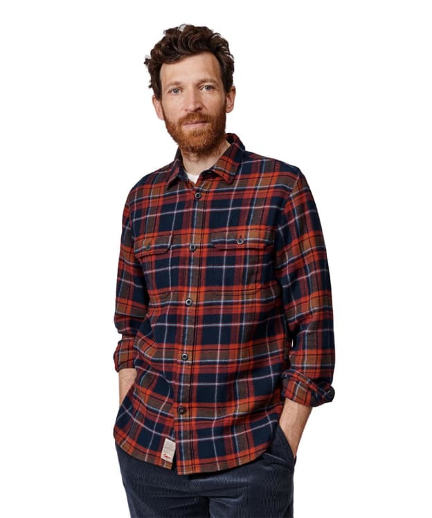 Men's Aubin Crowle Flannel Shirt - Blue Check