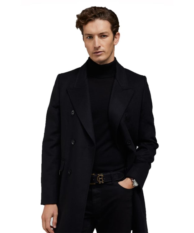 Men's Holland Cooper Fine Roll Neck Knit - Charcoal