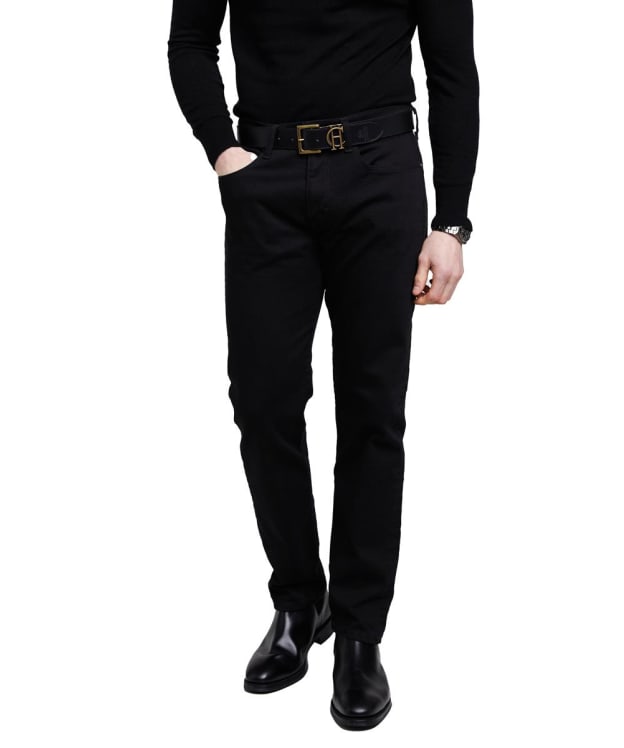 Men's Holland Cooper Classic Straight Fit Jeans - Black
