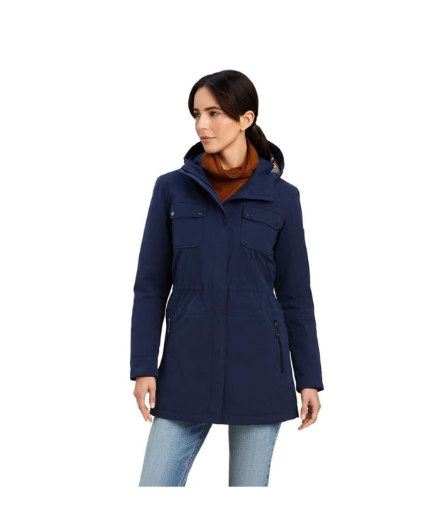 Women’s Ariat Argentium Waterproof Cotton Parka - Navy