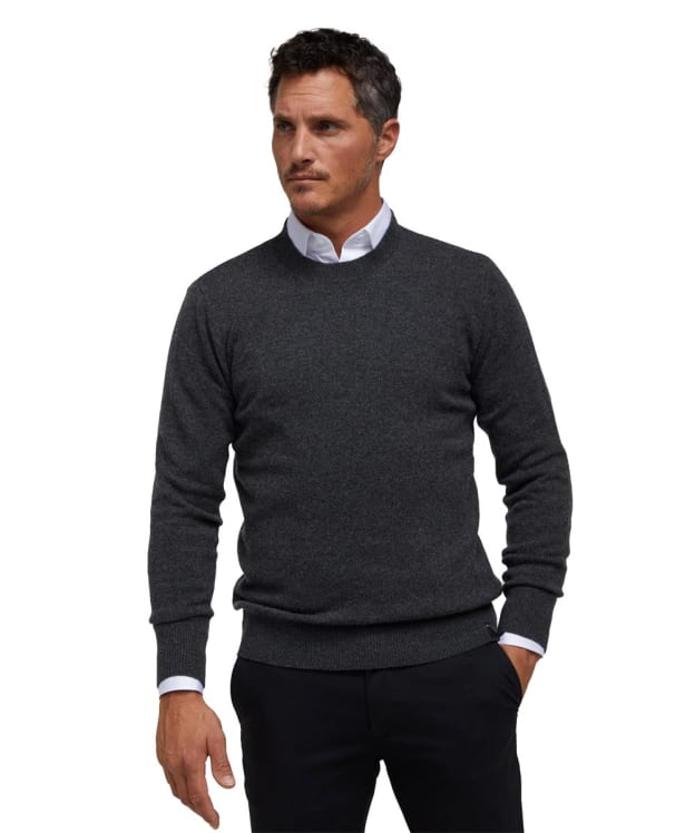 Men's Holland Cooper Byron Crew Neck Knit - Charcoal