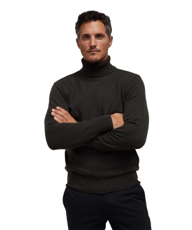 Men's Holland Cooper Byron Roll Neck Knit - Charcoal