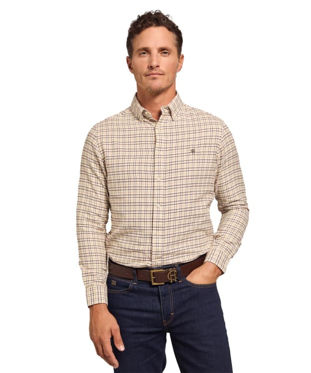 Men's Holland Cooper Classic Button Down Shirt - Cheltenham Camel Check