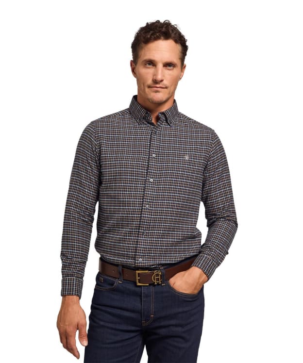 Men's Holland Cooper Classic Button Down Shirt - Cheltenham Navy Check
