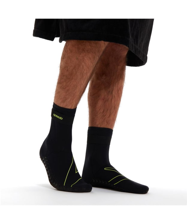 Speedo Swim Socks - Black / Yellow