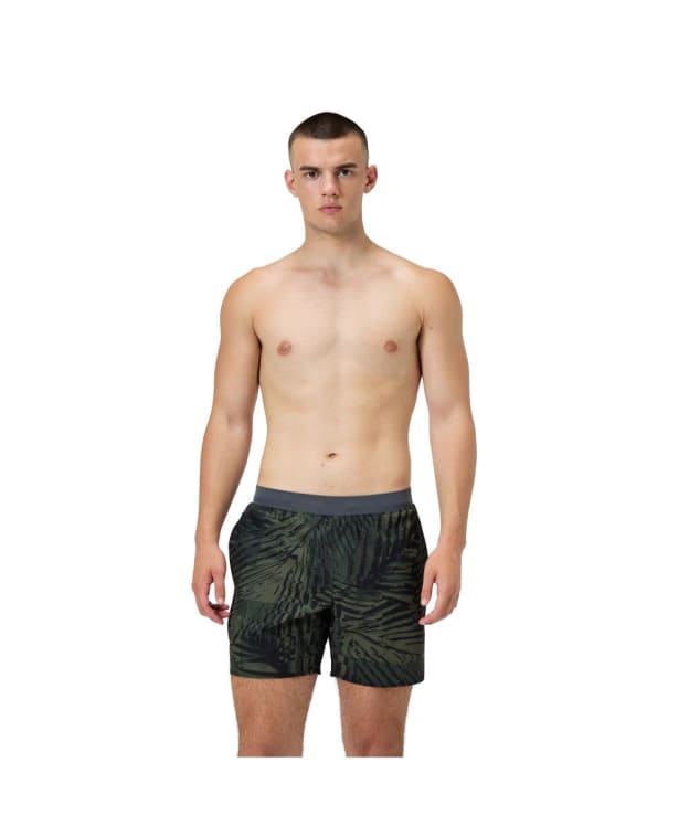 Men's Speedo The Lookout Print Volley 16" Swimming Trunks - Green