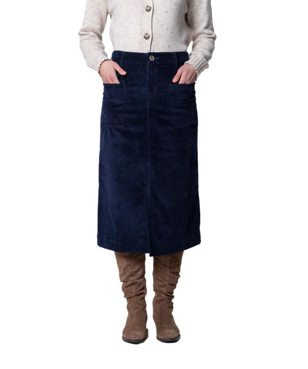 Women's Lily & Me Penrose Cord Skirt - Navy