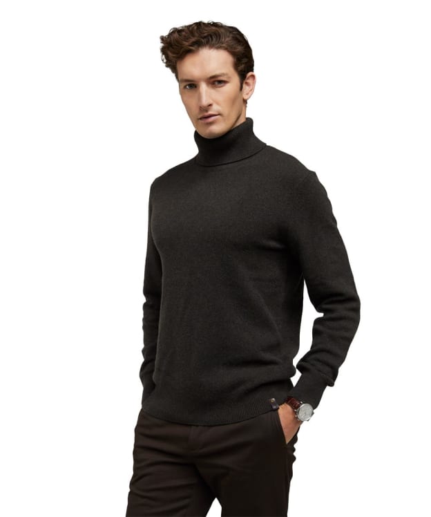 Men's Holland Cooper Byron Roll Neck Knit - Moss