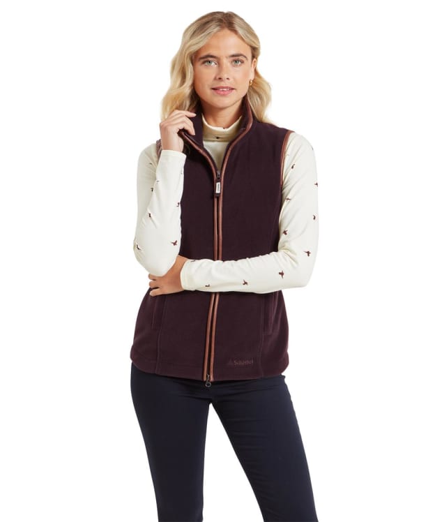 Women's Schoffel Lyndon Fleece Gilet - Port