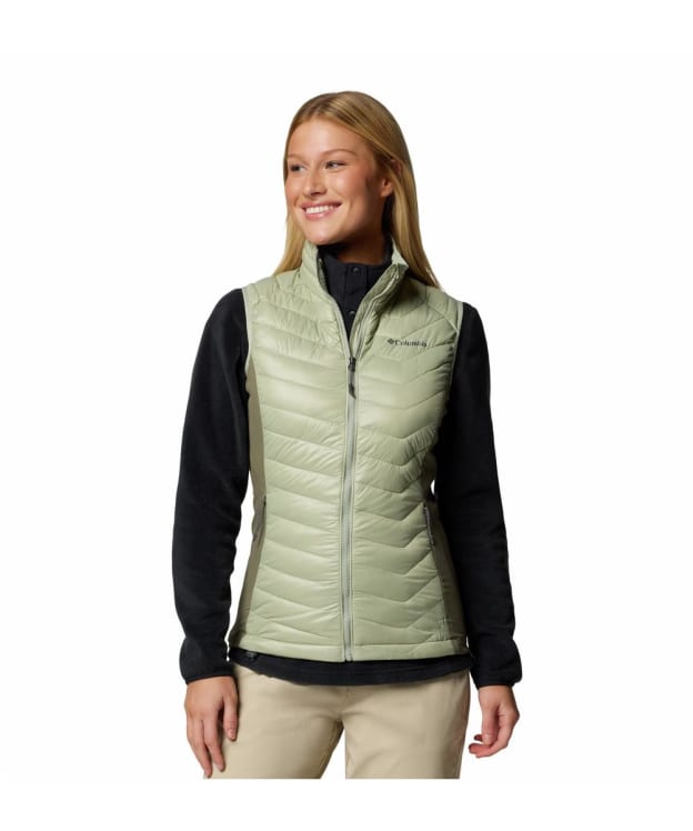 Women's Columbia Powder Pass™ II Hybrid Vest - Safari / Stone Green