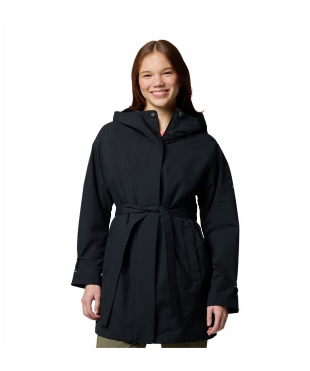 Women's Columbia Here And There™ III Waterproof Trench Jacket - Black