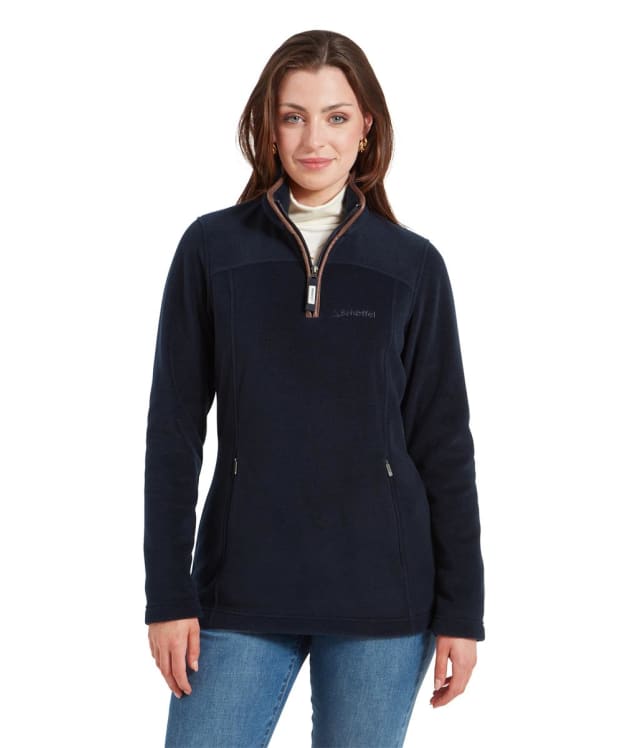 Women's Schöffel Tilton II 1/4 Zip Fleece Pullover - Navy