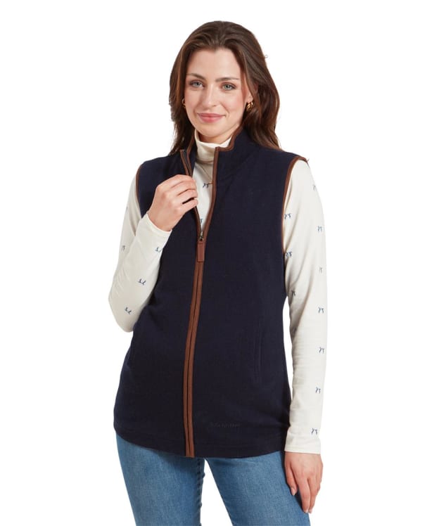 Women's Schoffel Lambswool Aerobloc Gilet - Navy