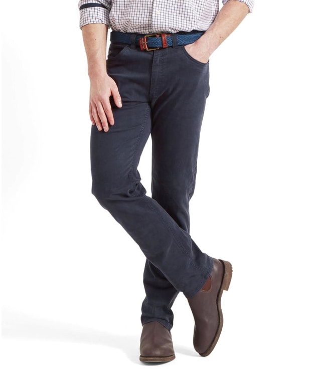 Men's Schoffel Canterbury 5 Pocket Jeans - Navy